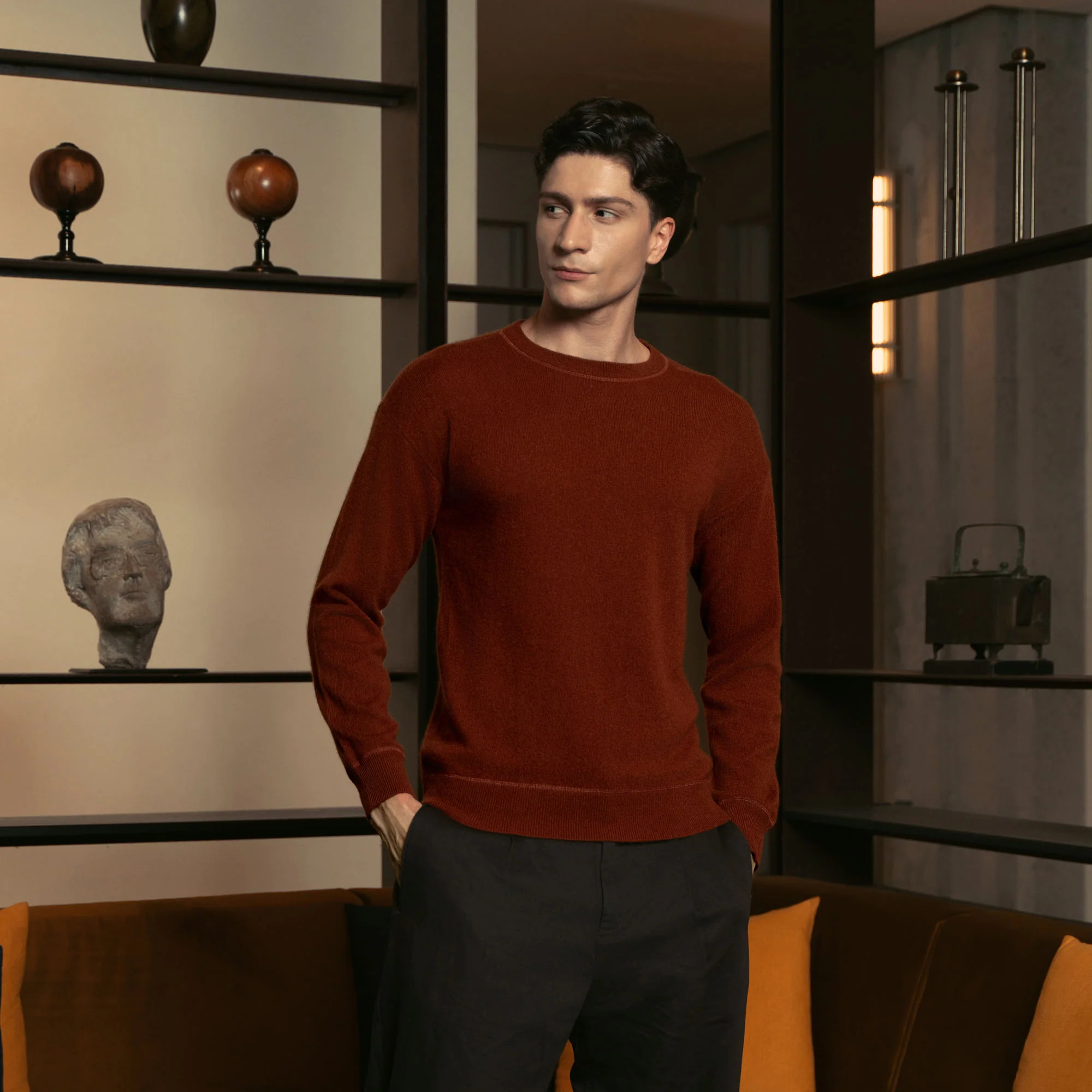 Mateo Cashmere Crewneck Sweater