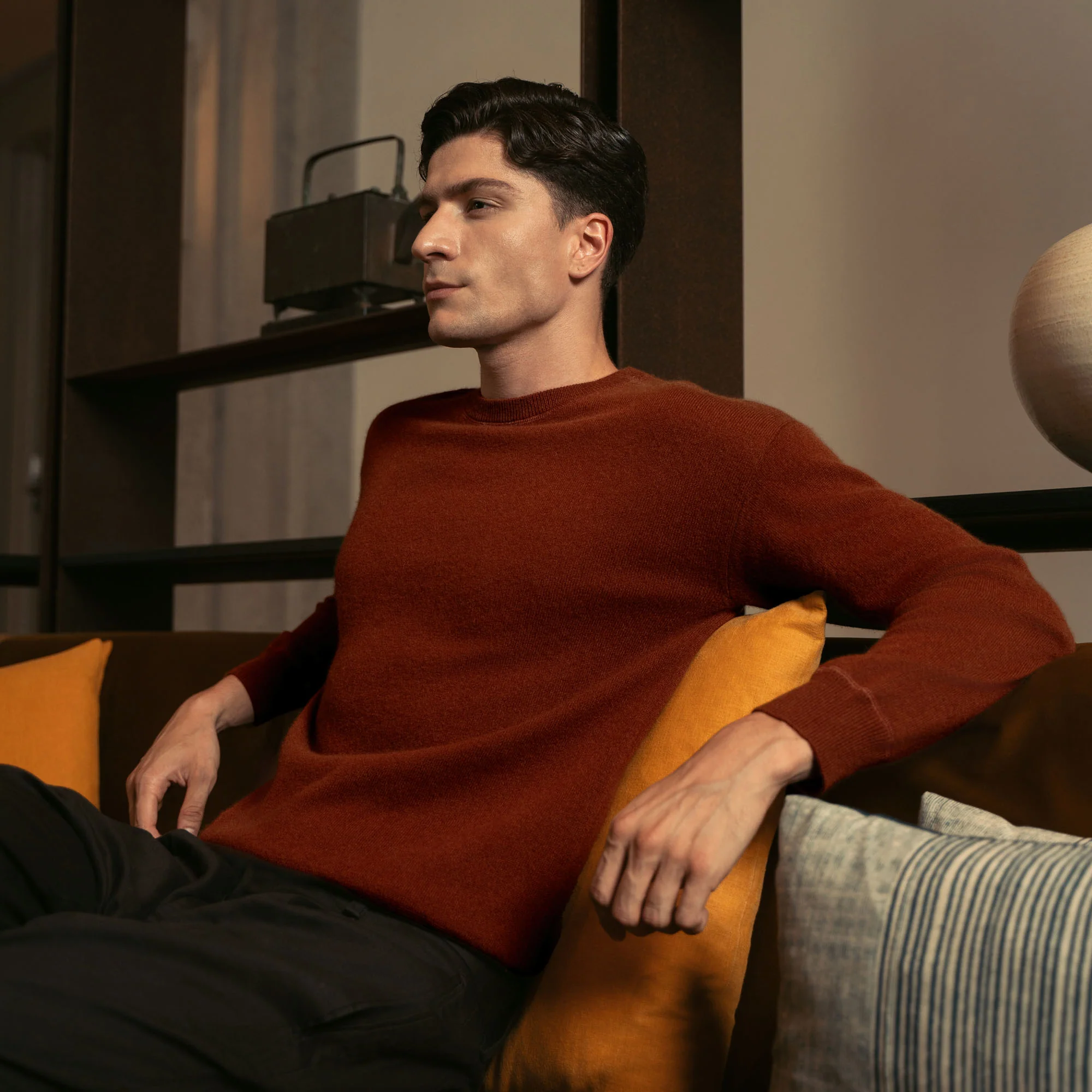 Mateo Cashmere Crewneck Sweater
