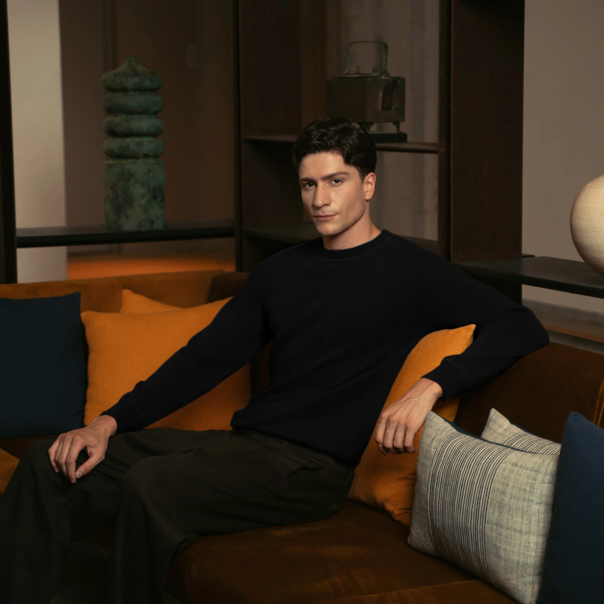 Mateo Cashmere Crewneck Sweater
