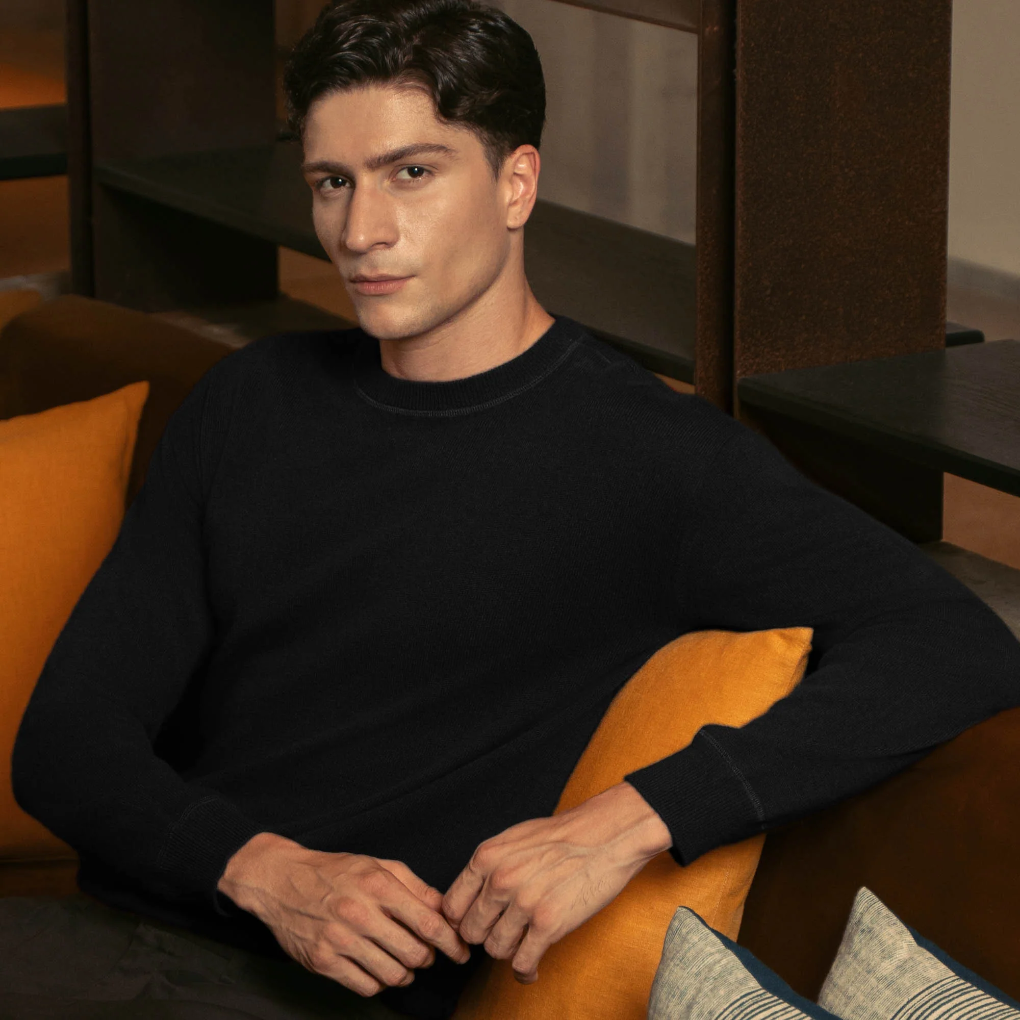 Mateo Cashmere Crewneck Sweater