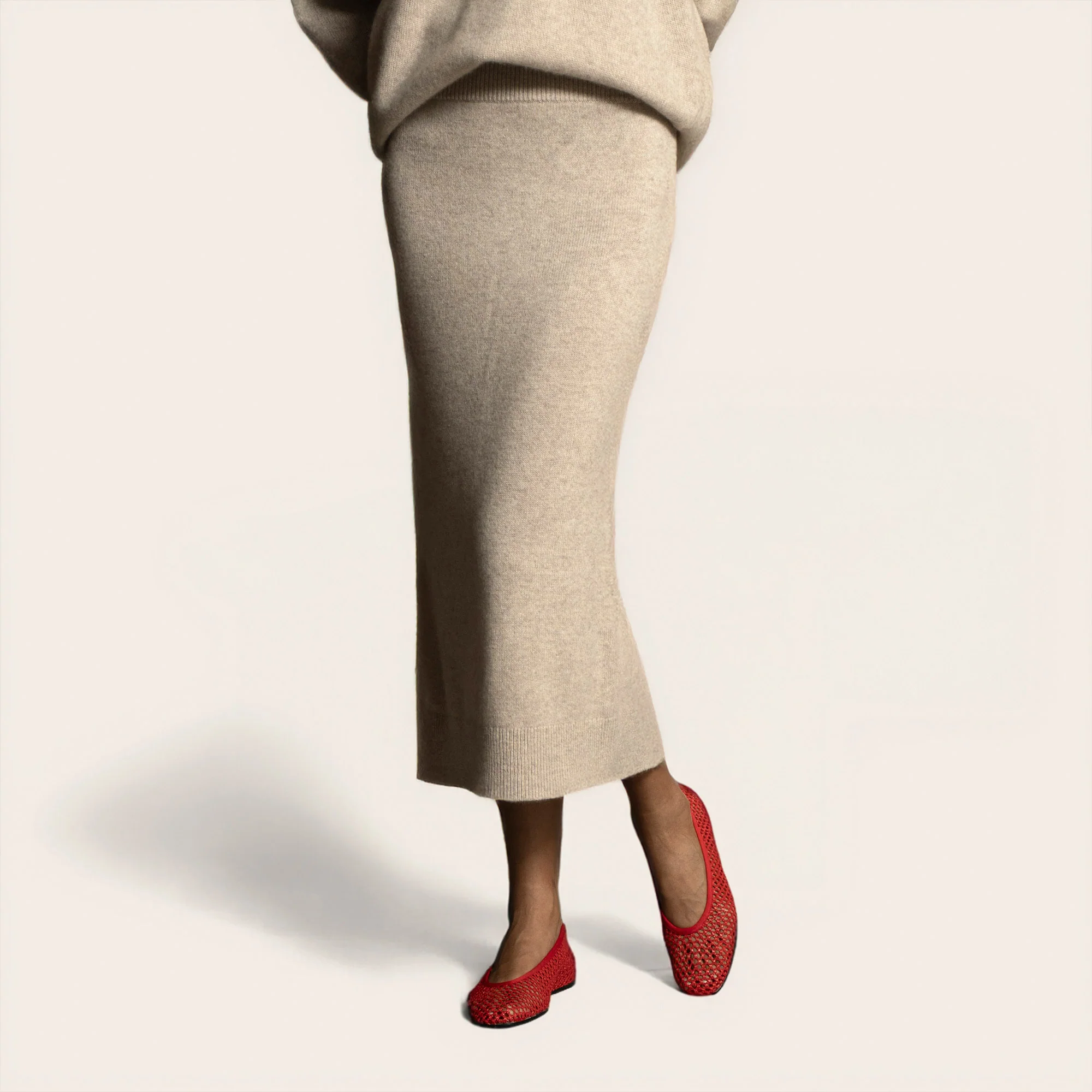Gemma Cashmere Midi Skirt