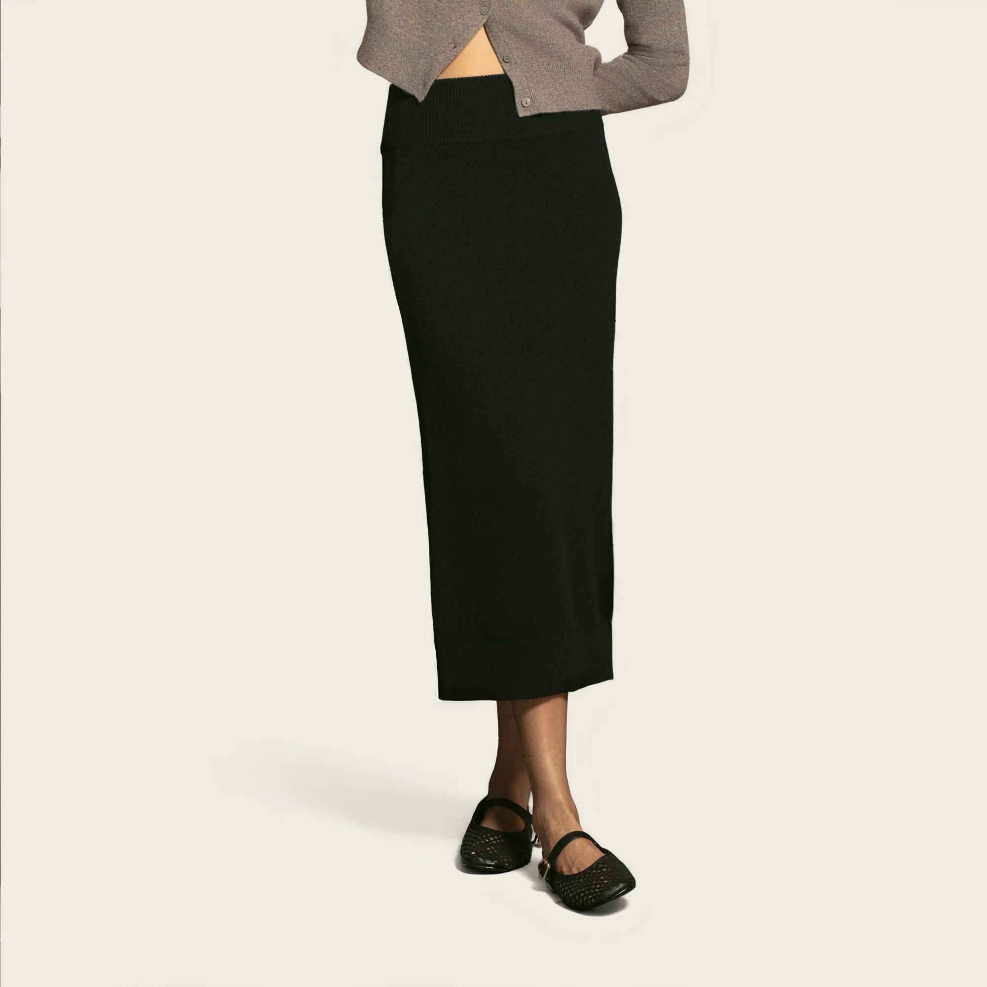 Gemma Cashmere Midi Skirt
