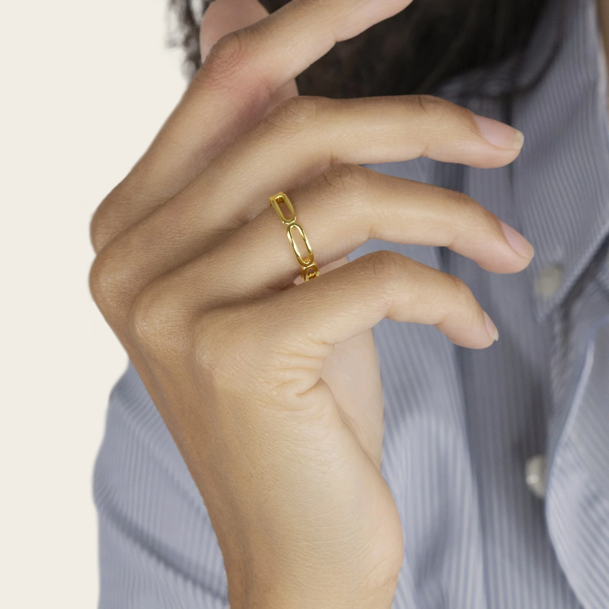 Paperclip Chain Ring (5.5)