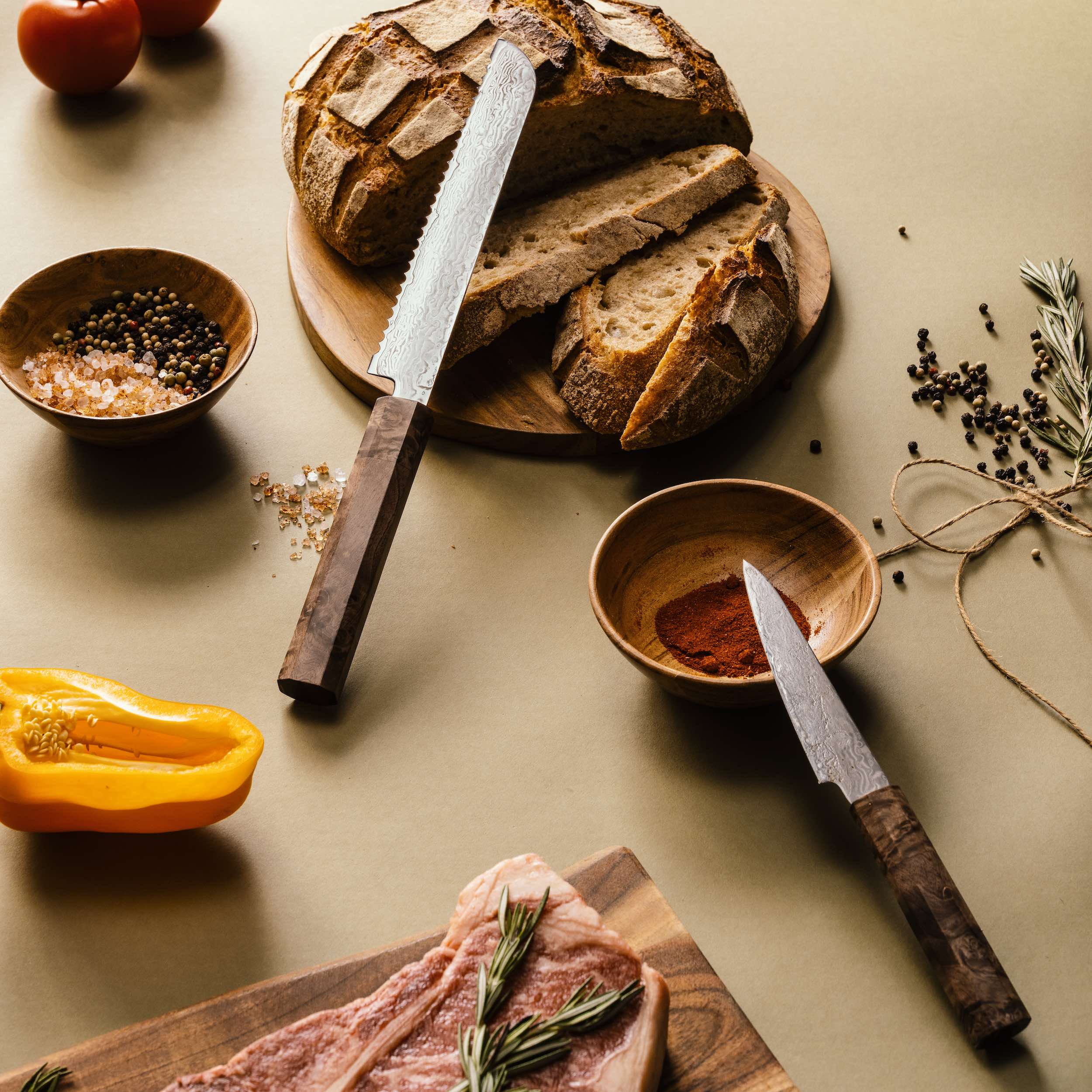 Kumo VG10 Serrated Pankiri Bread Knife