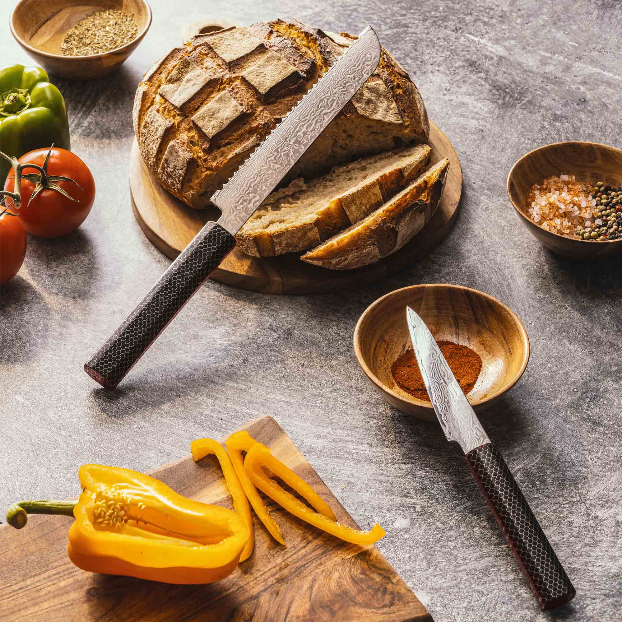 Kumo VG10 Serrated Pankiri Bread Knife
