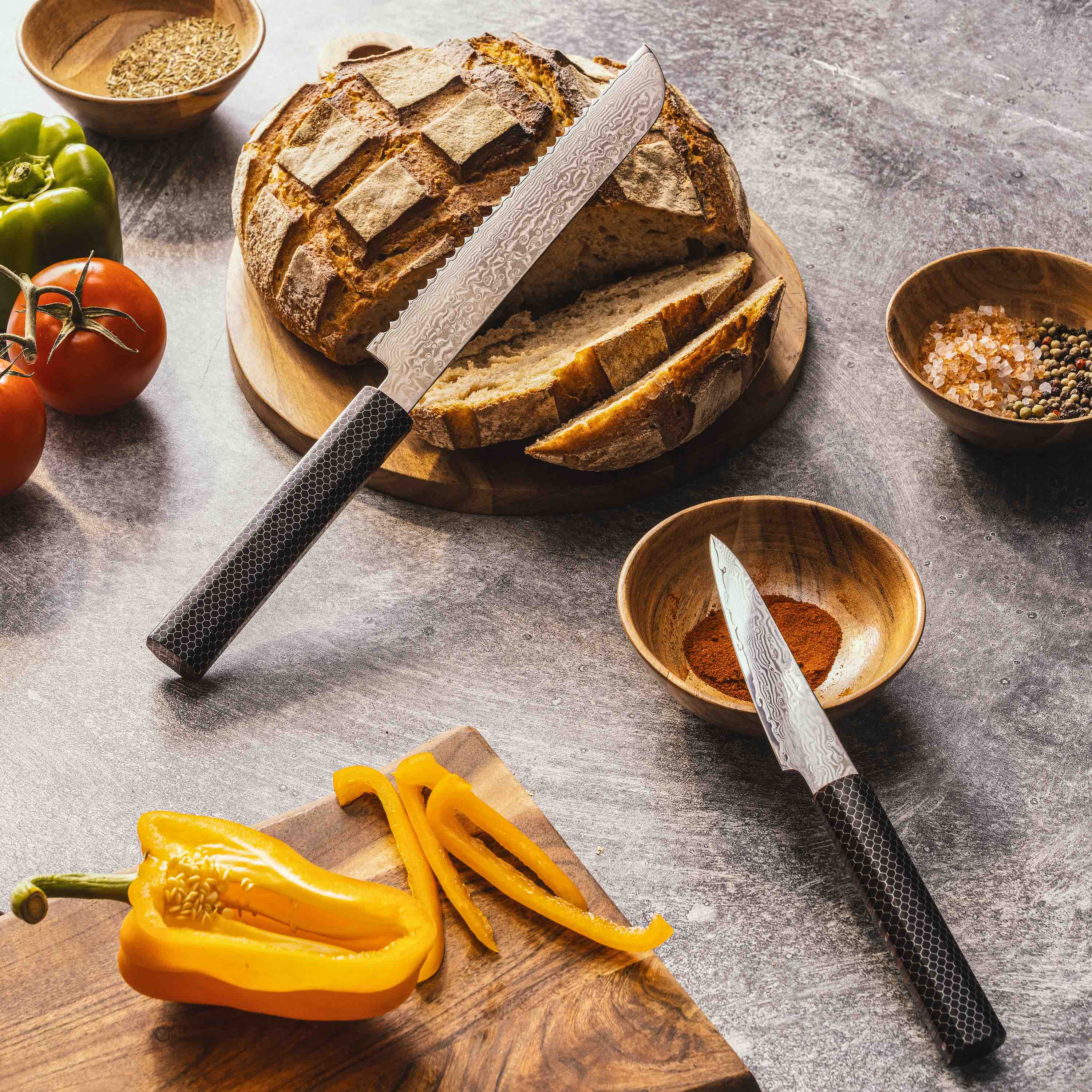 Kumo VG10 Serrated Pankiri Bread Knife
