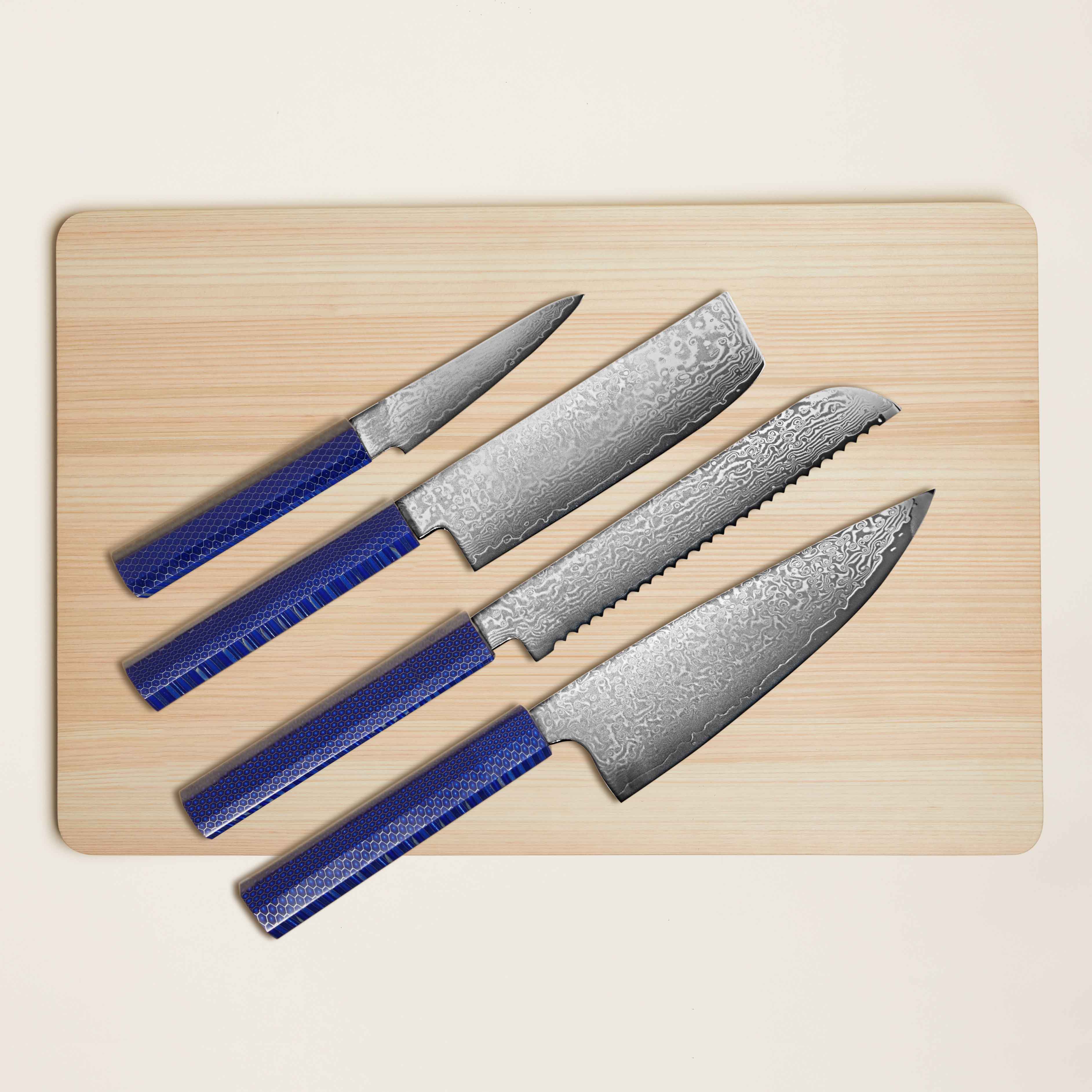 Kumo Knife Set with Cutting Board