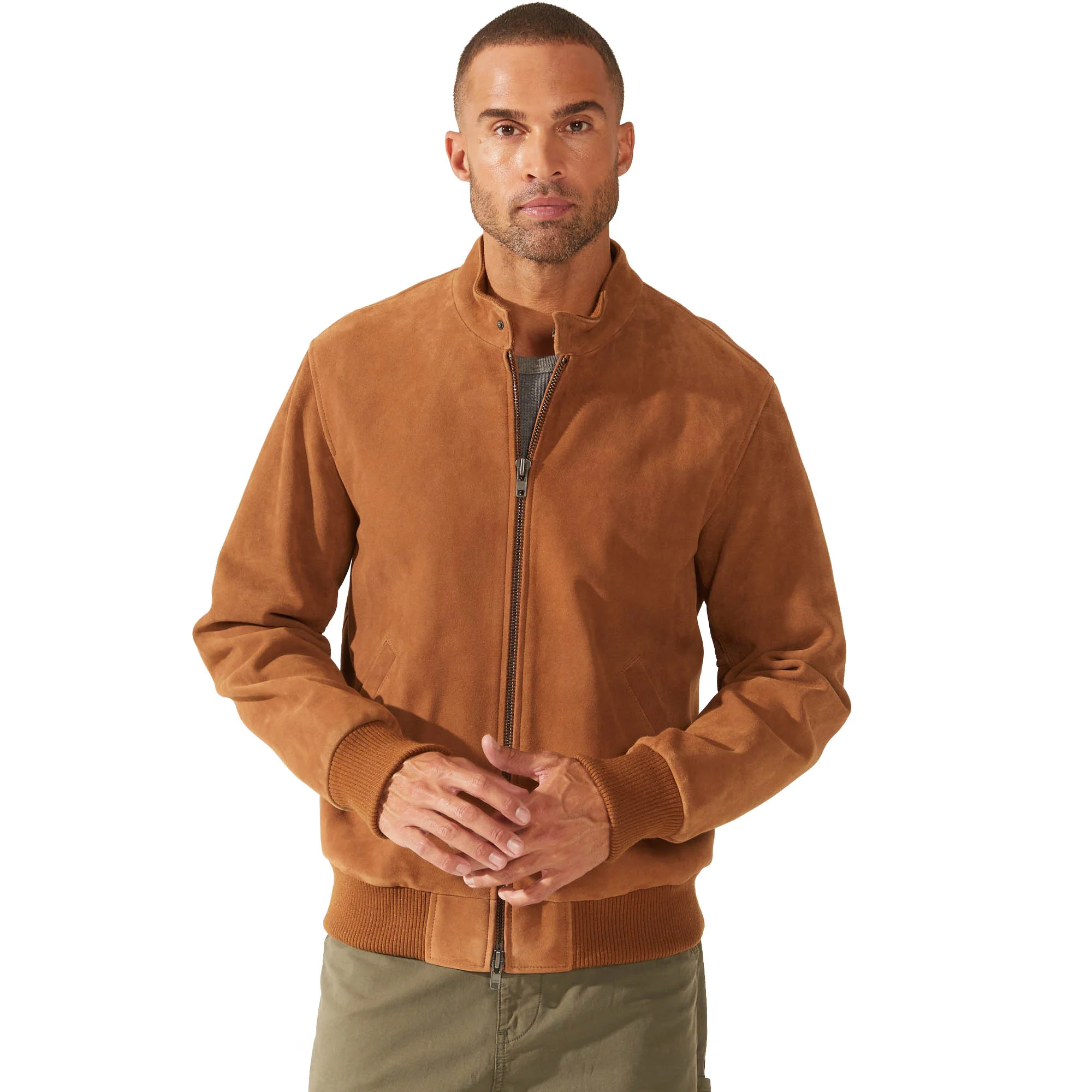 Chase Suede Bomber Jacket