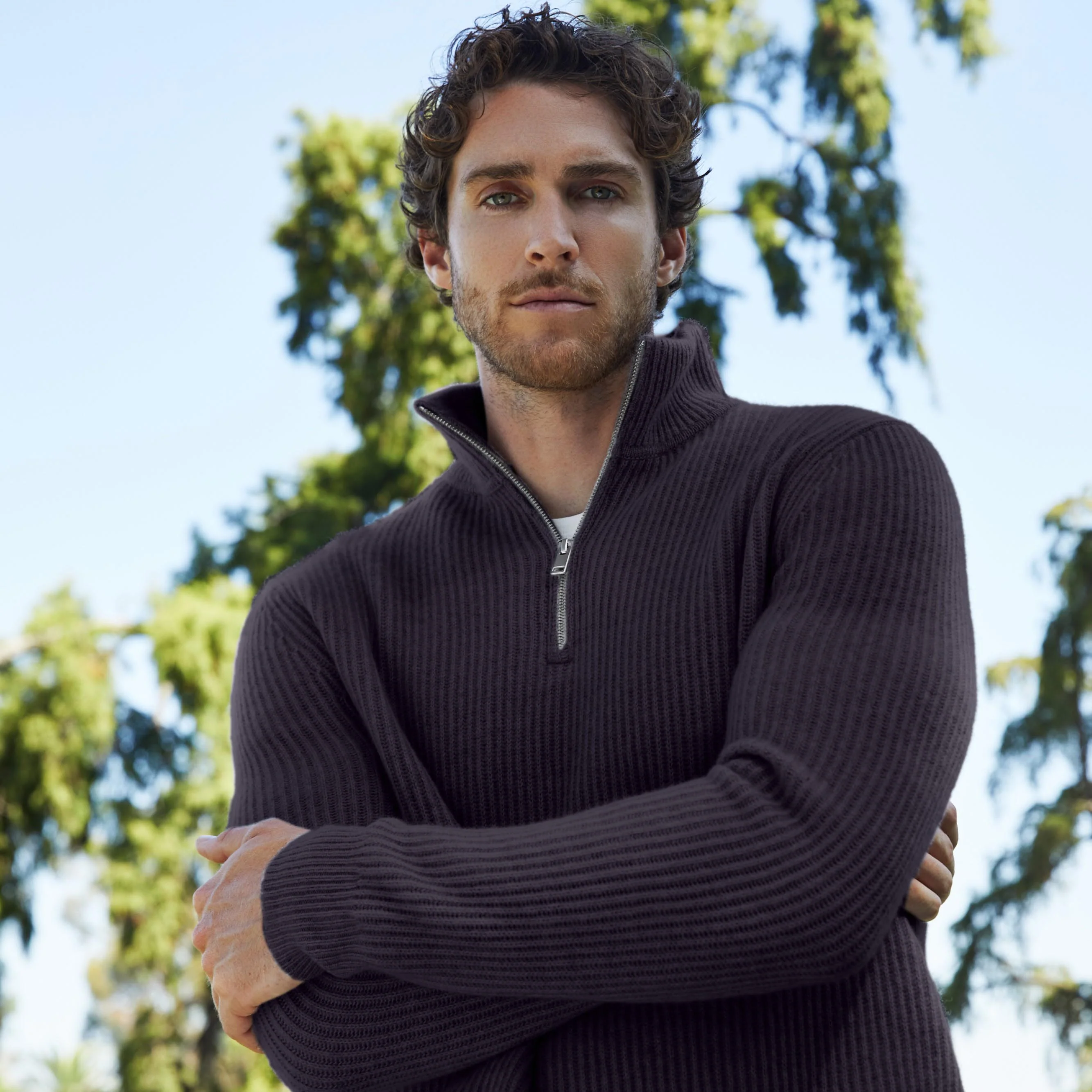Shane Chunky Cashmere Quarter Zip Pullover 4 Shane Chunky Cashmere Quarter Zip Pullover
