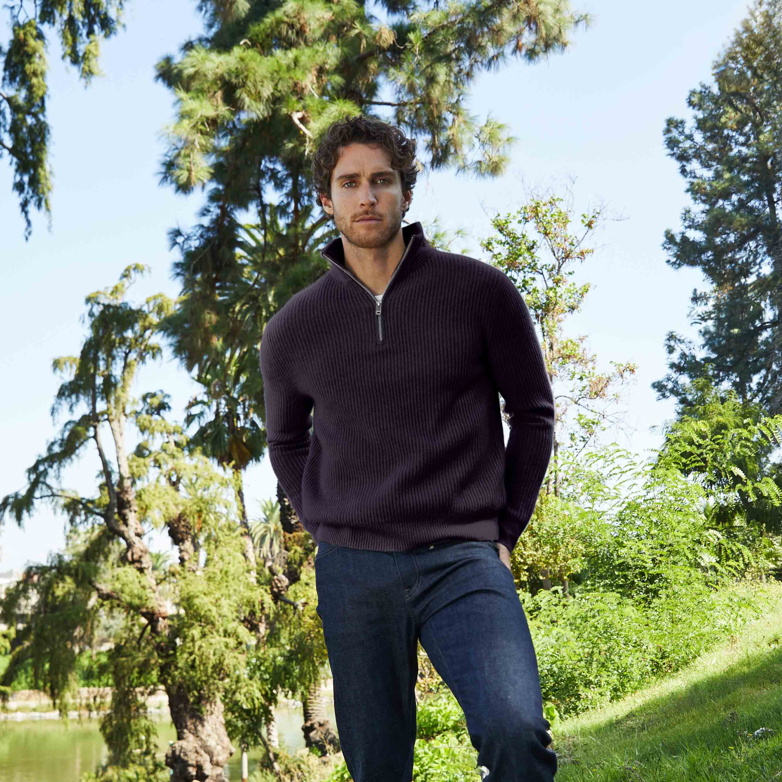 Shane Chunky Cashmere Quarter Zip Pullover 5 Shane Chunky Cashmere Quarter Zip Pullover
