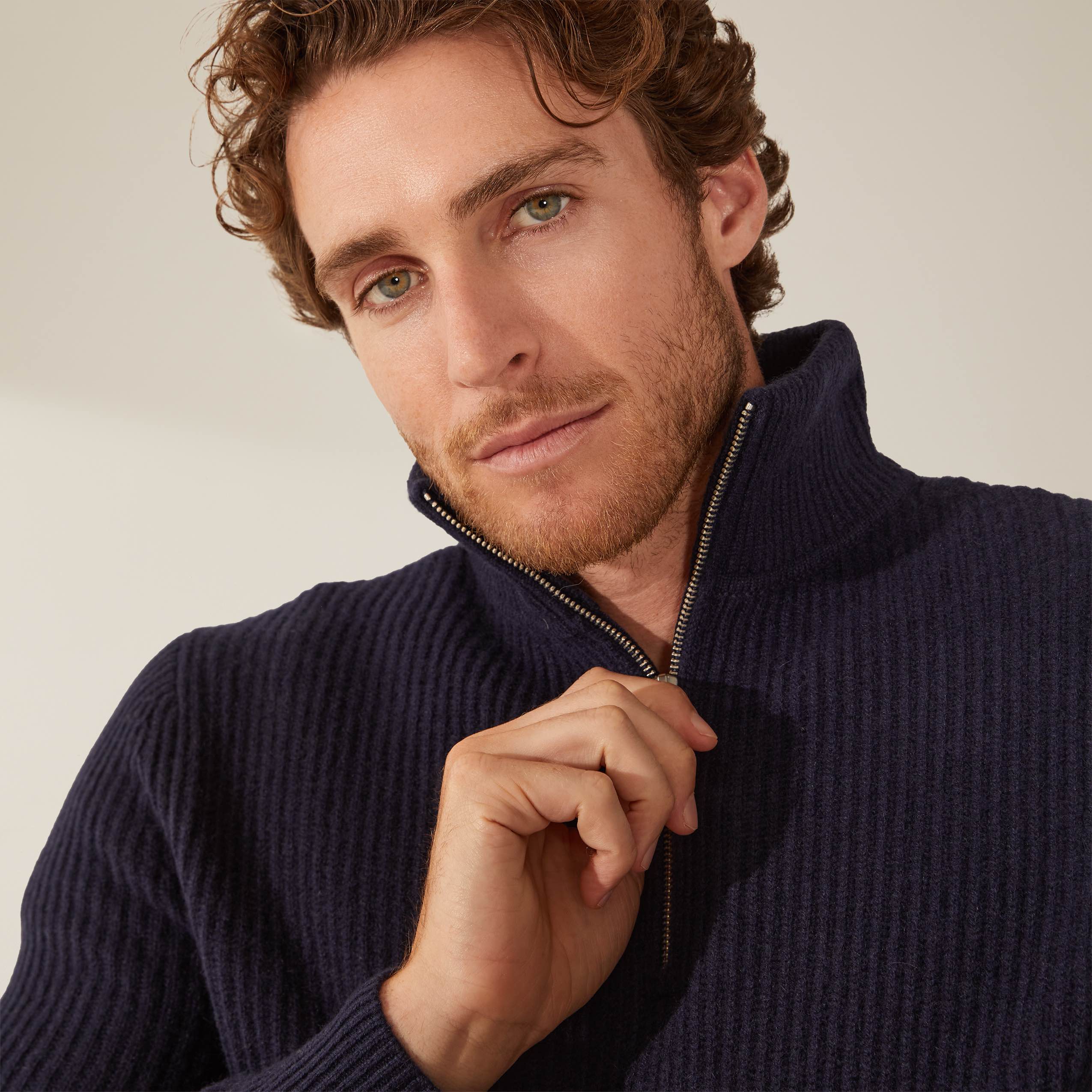 Shane Chunky Cashmere Quarter Zip Pullover 7 Shane Chunky Cashmere Quarter Zip Pullover