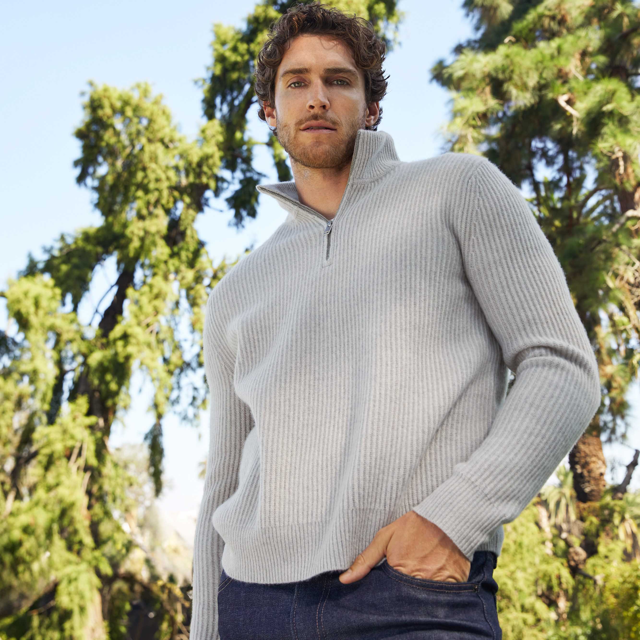 Shane Chunky Cashmere Quarter Zip Pullover 9 Shane Chunky Cashmere Quarter Zip Pullover