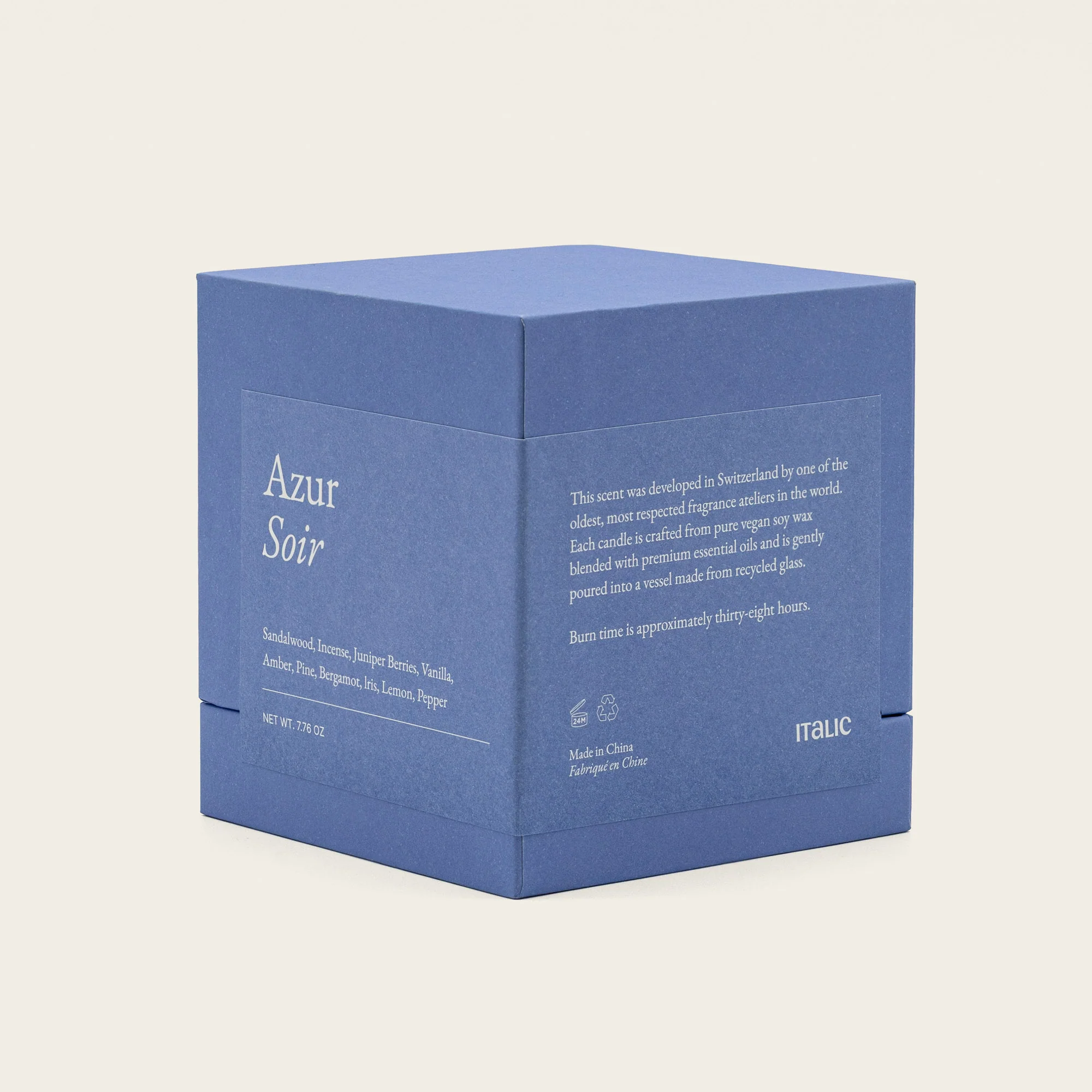 Noir Swiss Scented Glass Candle