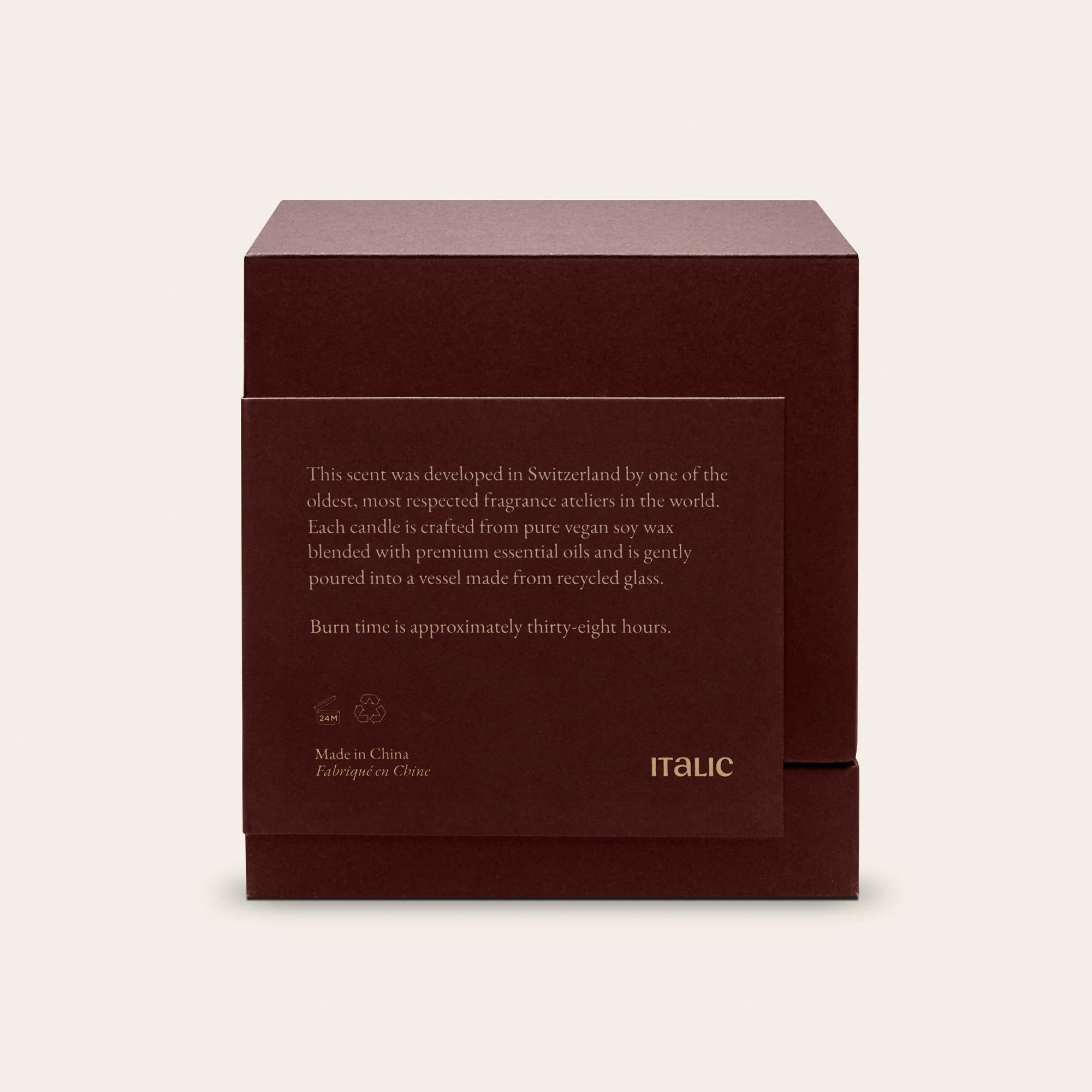 Noir Swiss Scented Glass Candle