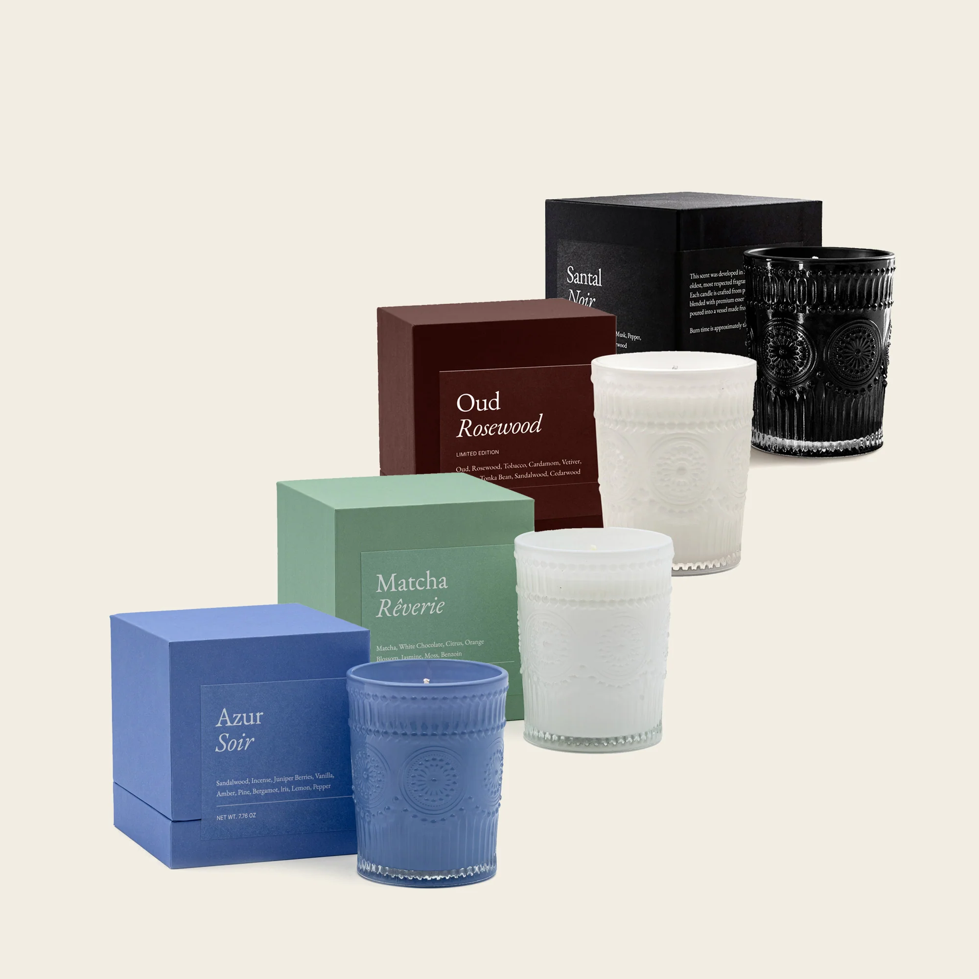 Noir Swiss Scented Glass Candle