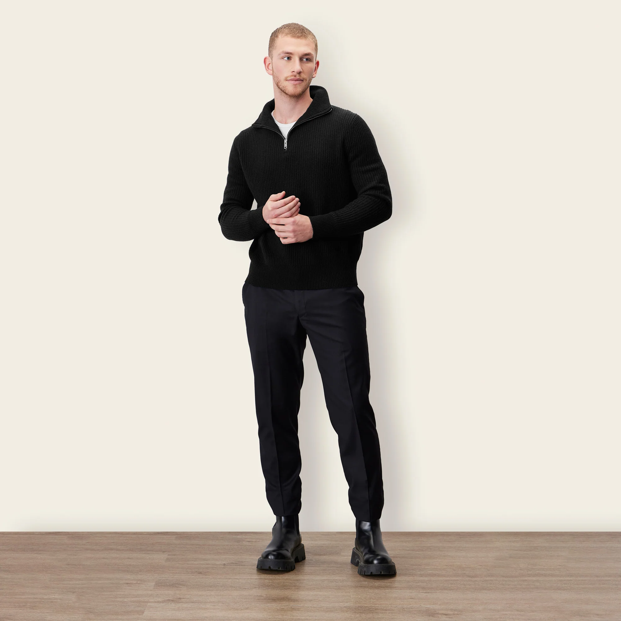 Shane Cashmere Quarter Zip Pullover 3 Shane Cashmere Quarter Zip Pullover