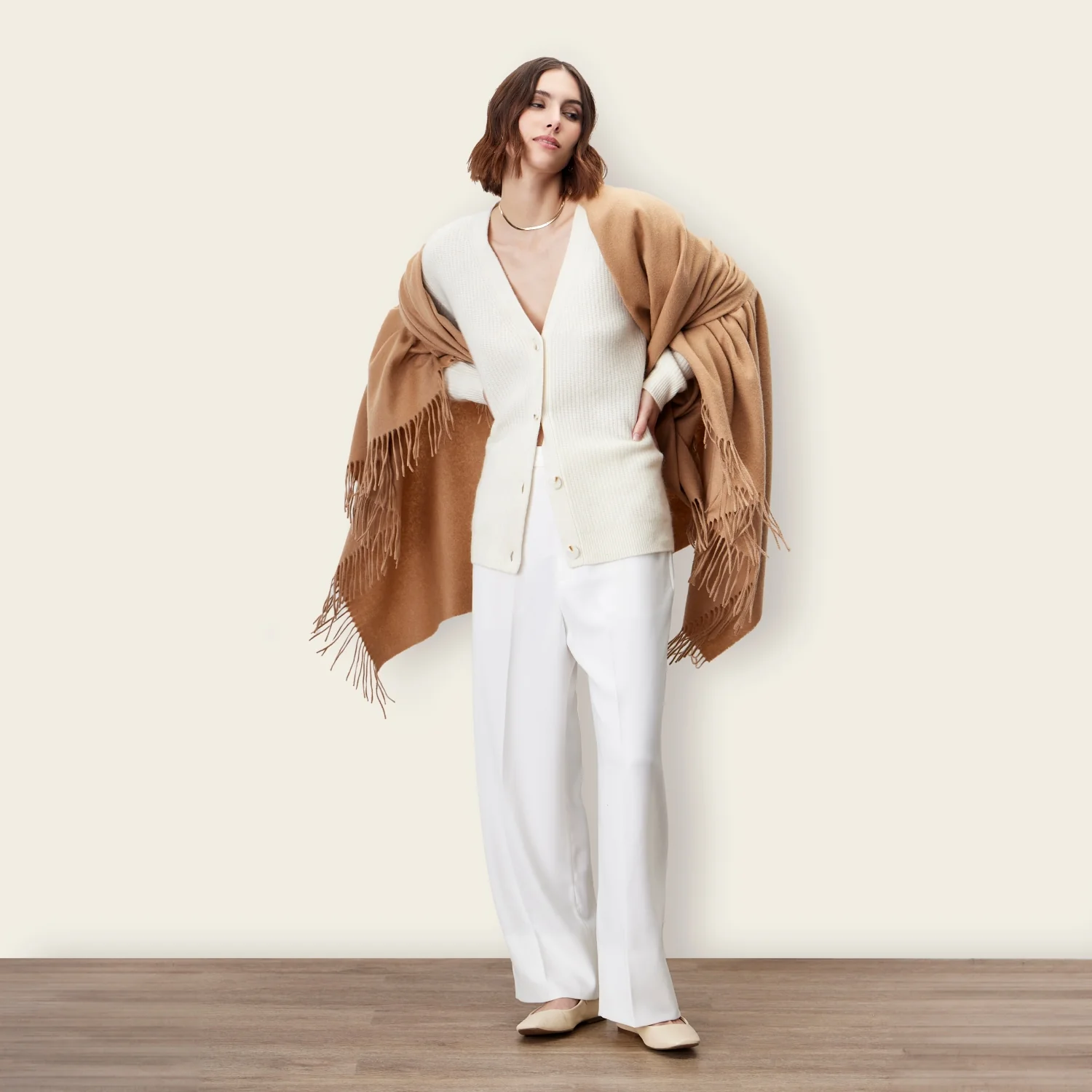 Cleo Oversized Cashmere Scarf