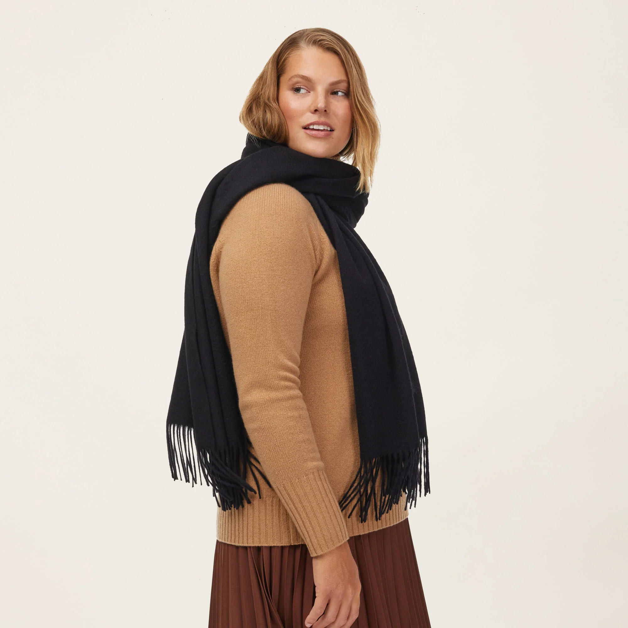 Cleo Oversized Cashmere Scarf