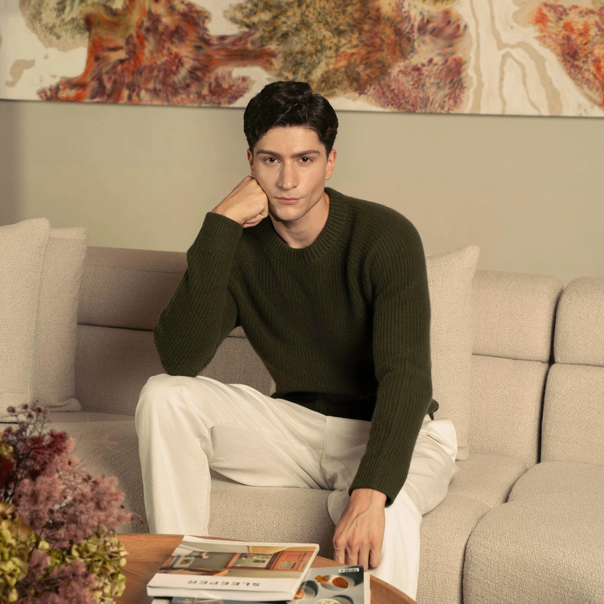 Aidan Chunky Cashmere Crewneck
