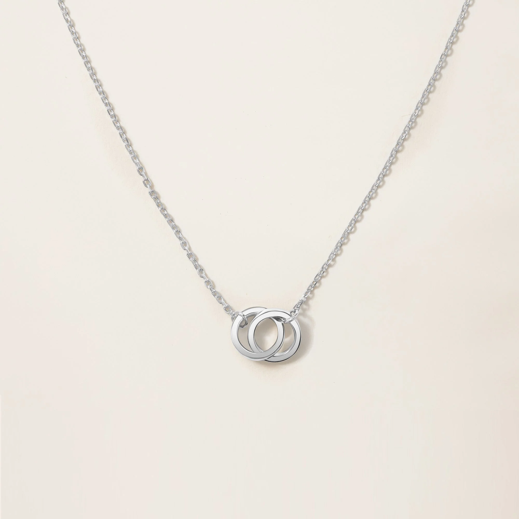 14k Solid Gold Interlocking Necklace