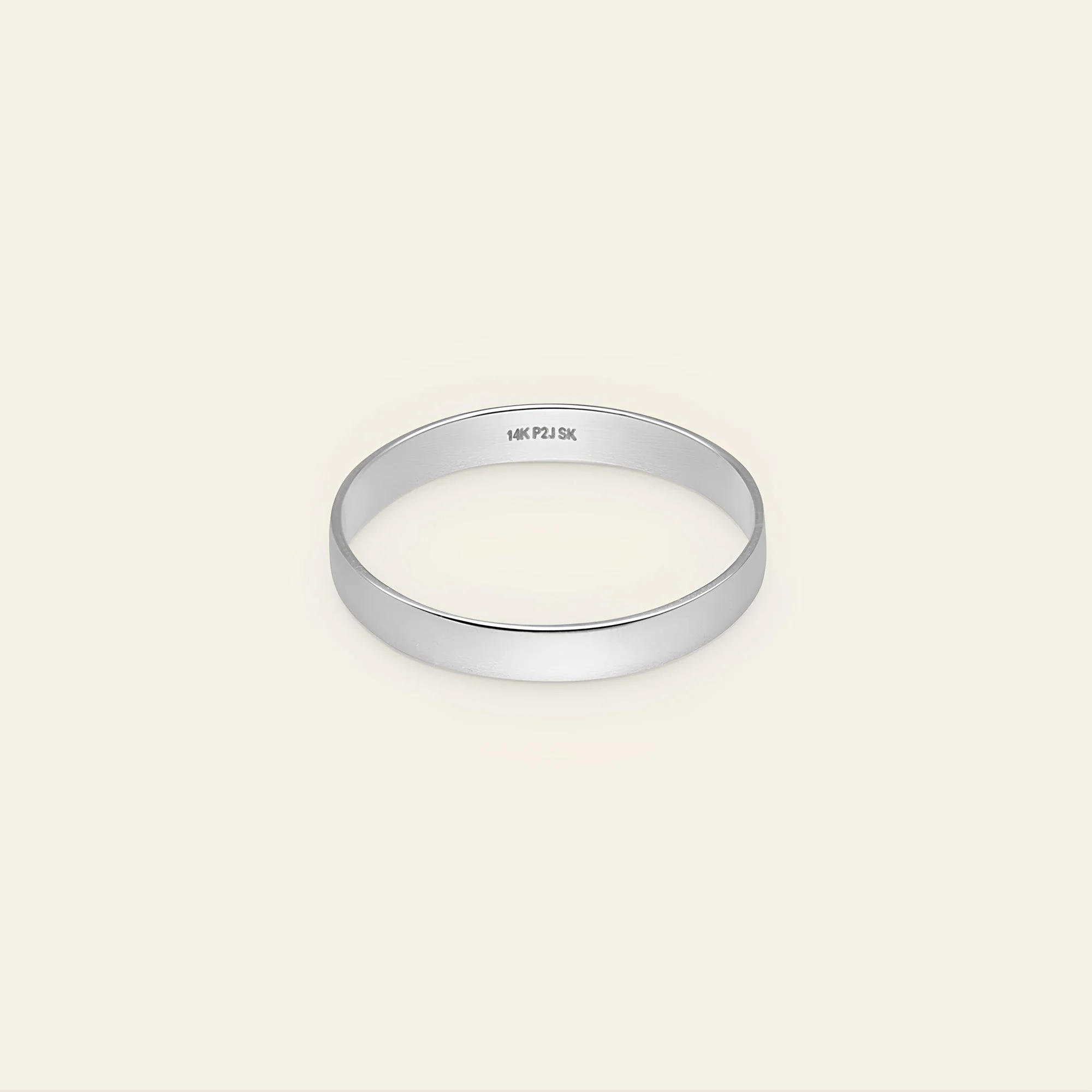 14k Solid Gold Bold Stacker Band