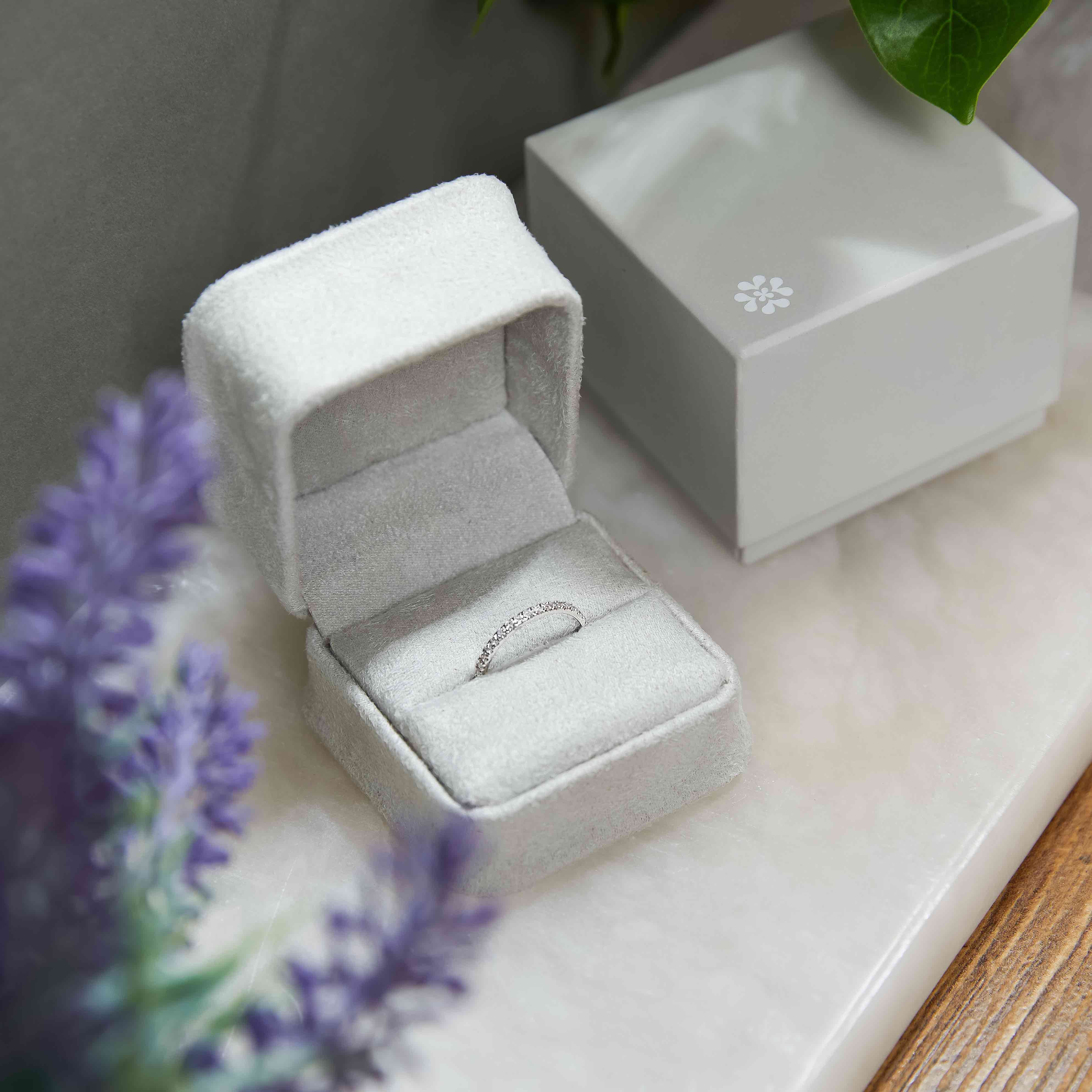 14k Solid Gold Diamond Micro Pavé Signet Ring