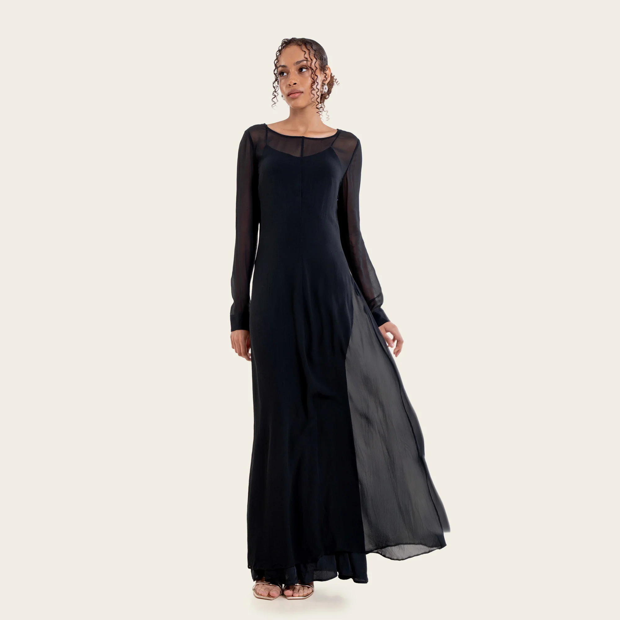 Monroe Silk Maxi Dress Set (2-Piece)