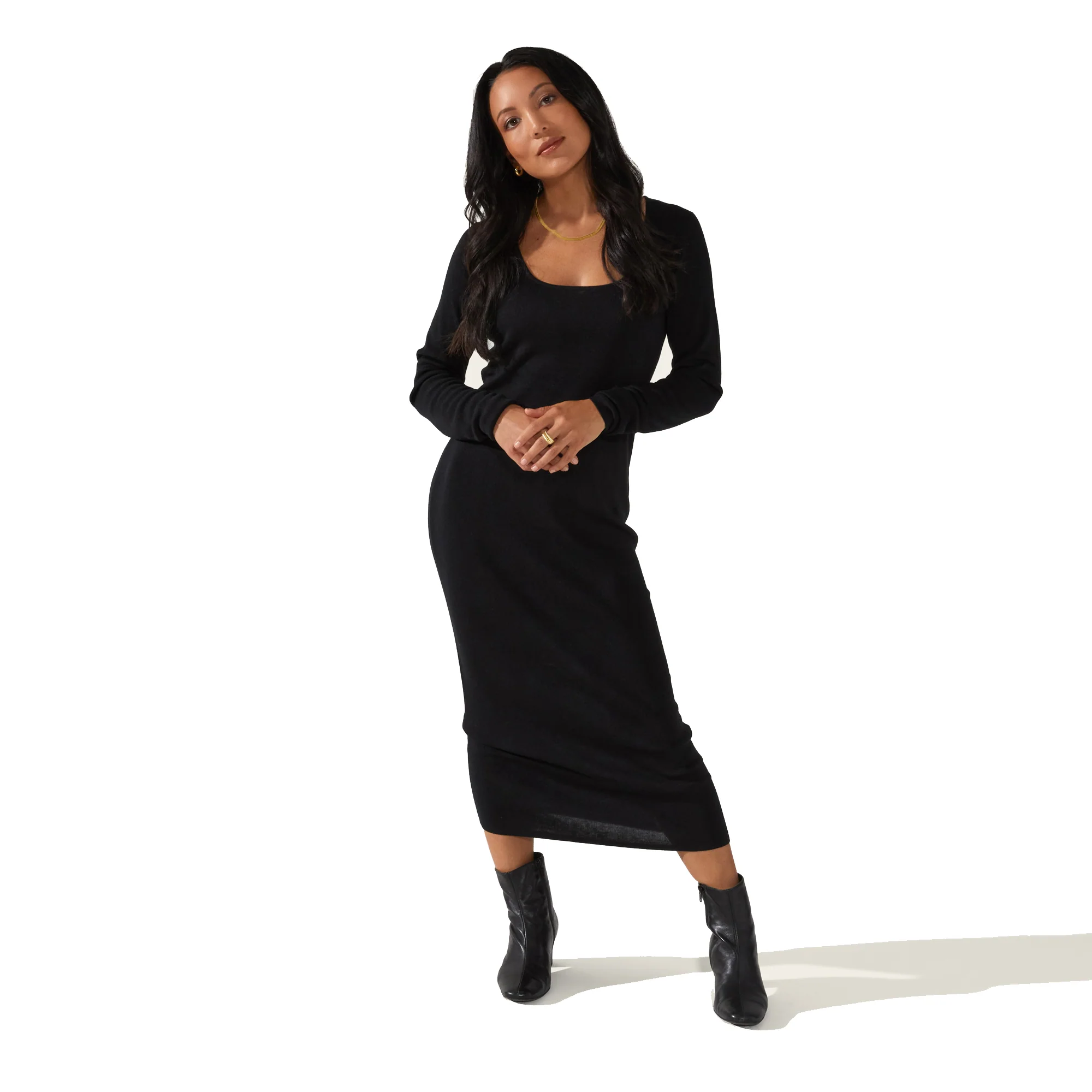 Yvette Featherlight Long Sleeve Dress